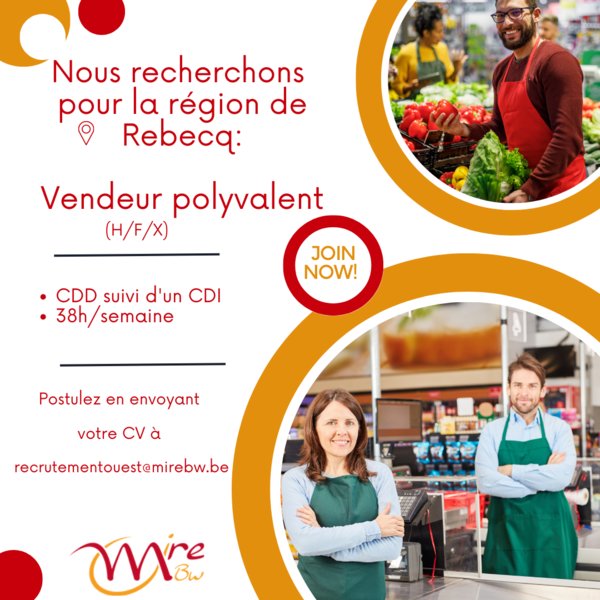 Vendeur polyvalent - Rebecq Vendeur polyvalent - Rebecq