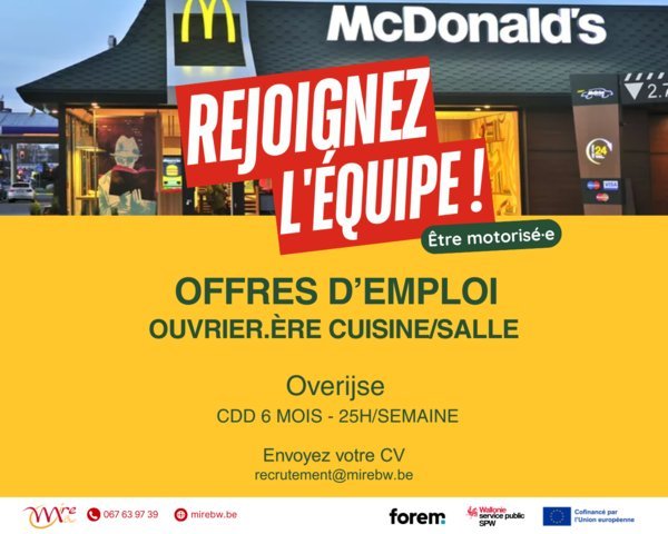 Ouvrier.ère cuisine/salle Ouvrier.ère cuisine/salle
